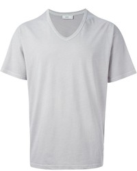 graues T-Shirt mit einem V-Ausschnitt von Closed