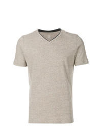 graues T-Shirt mit einem V-Ausschnitt von Eleventy
