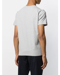 graues T-Shirt mit einem V-Ausschnitt von Filippa K