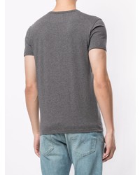 graues T-Shirt mit einem V-Ausschnitt von Versace