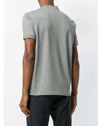graues T-Shirt mit einem V-Ausschnitt von Lanvin