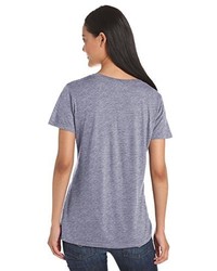 graues T-Shirt mit einem V-Ausschnitt von Splendid
