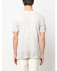 graues T-Shirt mit einem V-Ausschnitt von Thom Krom