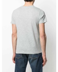 graues T-Shirt mit einem V-Ausschnitt von Zadig & Voltaire