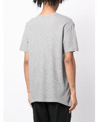 graues T-shirt mit einer Knopfleiste von Private Stock