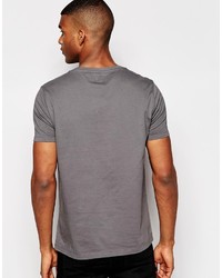 graues T-shirt mit geometrischem Muster von Asos