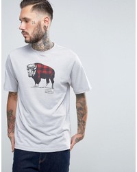 graues T-shirt mit Schottenmuster von Columbia