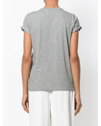 graues T-shirt mit Sternenmuster von Stella McCartney