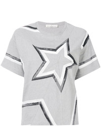 graues T-shirt mit Sternenmuster von Golden Goose Deluxe Brand
