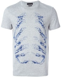 graues T-shirt von Alexander McQueen