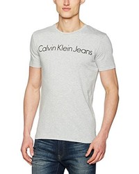 graues T-shirt von Calvin Klein Jeans