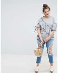 graues T-shirt von Asos