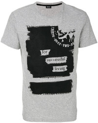 graues T-shirt von Diesel