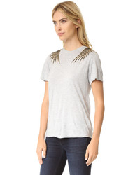 graues T-shirt von Haute Hippie