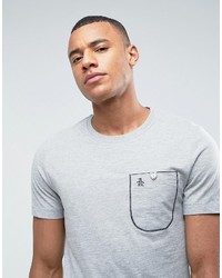 graues T-shirt von Original Penguin