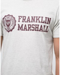 graues T-shirt von Franklin & Marshall