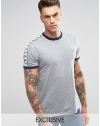 graues T-shirt von Fred Perry