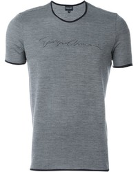 graues T-shirt von Giorgio Armani