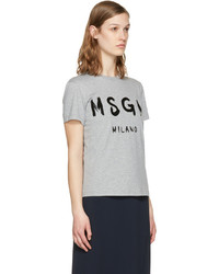 graues T-shirt von MSGM