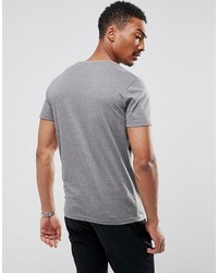 graues T-shirt von Selected