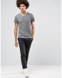 graues T-shirt von Selected