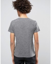 graues T-shirt von Selected