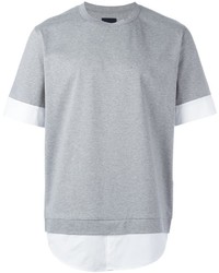 graues T-shirt von Juun.J