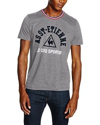 graues T-shirt von Le Coq Sportif