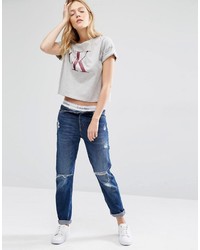 graues T-shirt von Calvin Klein