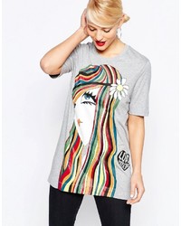 graues T-shirt von Love Moschino