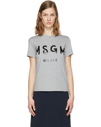graues T-shirt von MSGM
