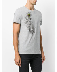 graues T-shirt von Alexander McQueen