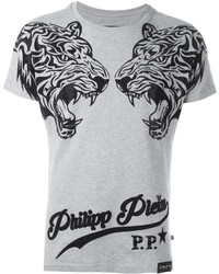 graues T-shirt von Philipp Plein