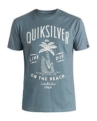 graues T-shirt von Quiksilver