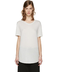 graues T-shirt von Raquel Allegra