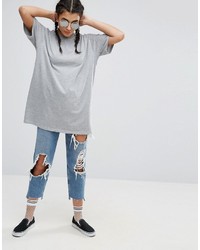 graues T-shirt von Asos