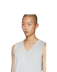 graues Trägershirt von Homme Plissé Issey Miyake