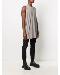 graues Trägershirt von Rick Owens DRKSHDW