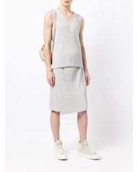 graues Trägershirt von Homme Plissé Issey Miyake