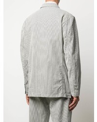 graues vertikal gestreiftes Baumwollsakko von Engineered Garments
