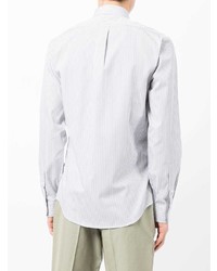 graues vertikal gestreiftes Langarmhemd von Polo Ralph Lauren