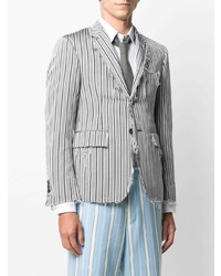 graues vertikal gestreiftes Sakko von Thom Browne