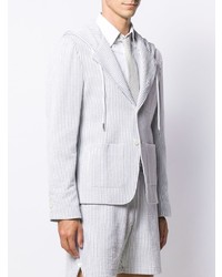 graues vertikal gestreiftes Sakko von Thom Browne