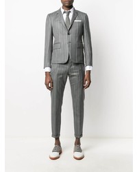 graues vertikal gestreiftes Sakko von Thom Browne