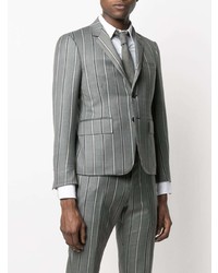 graues vertikal gestreiftes Sakko von Thom Browne