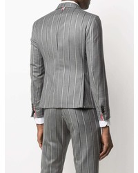 graues vertikal gestreiftes Sakko von Thom Browne