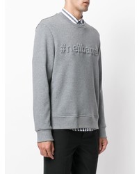 graues verziertes Sweatshirt von Neil Barrett