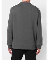 graues verziertes Sweatshirt von Versace Collection
