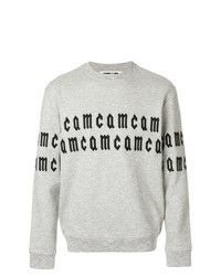 graues verziertes Sweatshirt von McQ Alexander McQueen