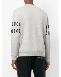 graues verziertes Sweatshirt von McQ Alexander McQueen